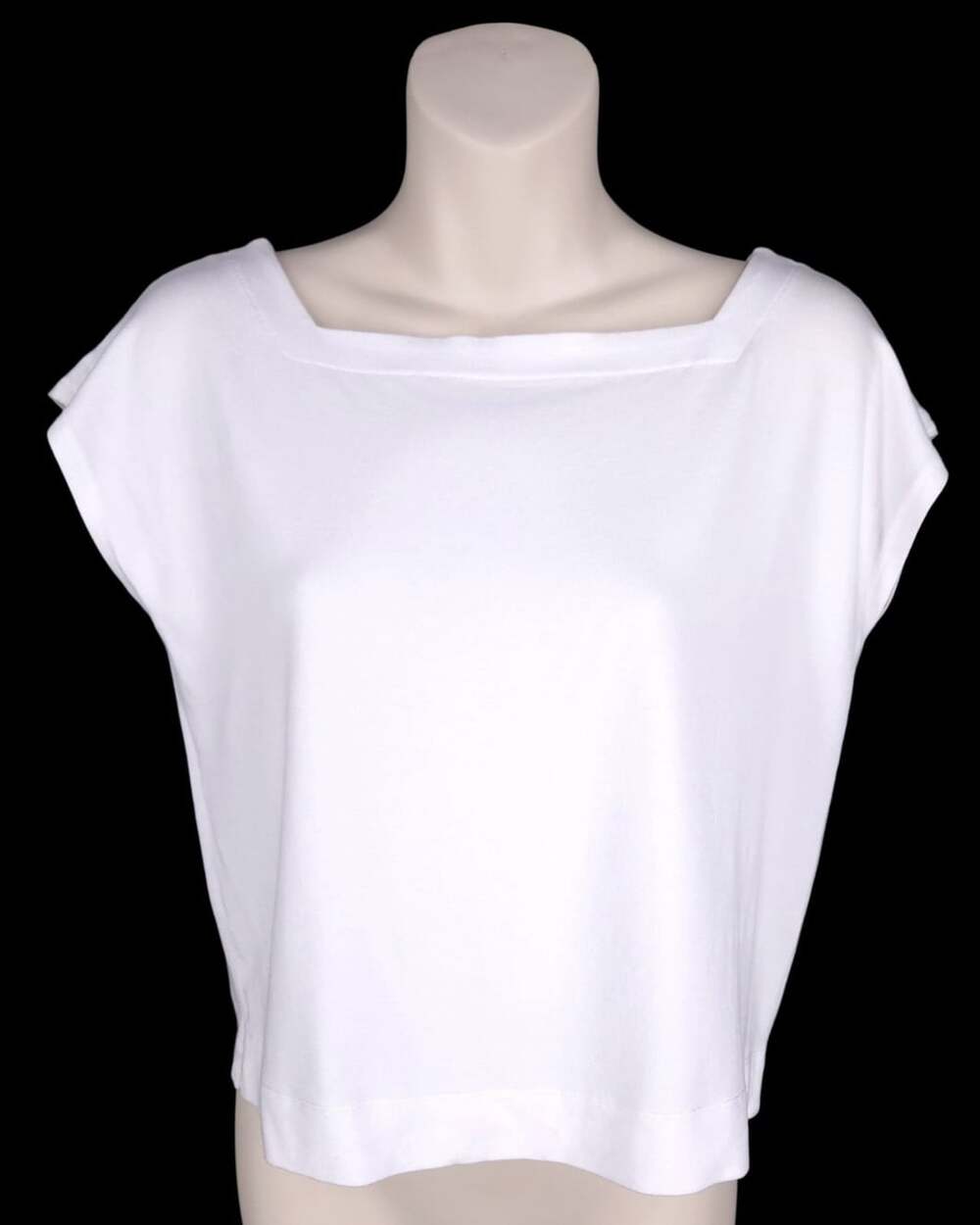Eileen Fisher Boatneck Sleeveless Knit Tank US XS EU 34 Womens White $165